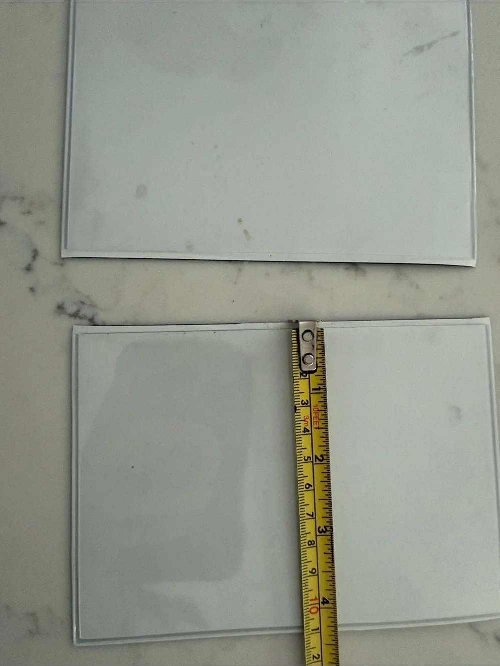 Magnetic photo frames Clear Plastic Card Sleeves - Set of 11